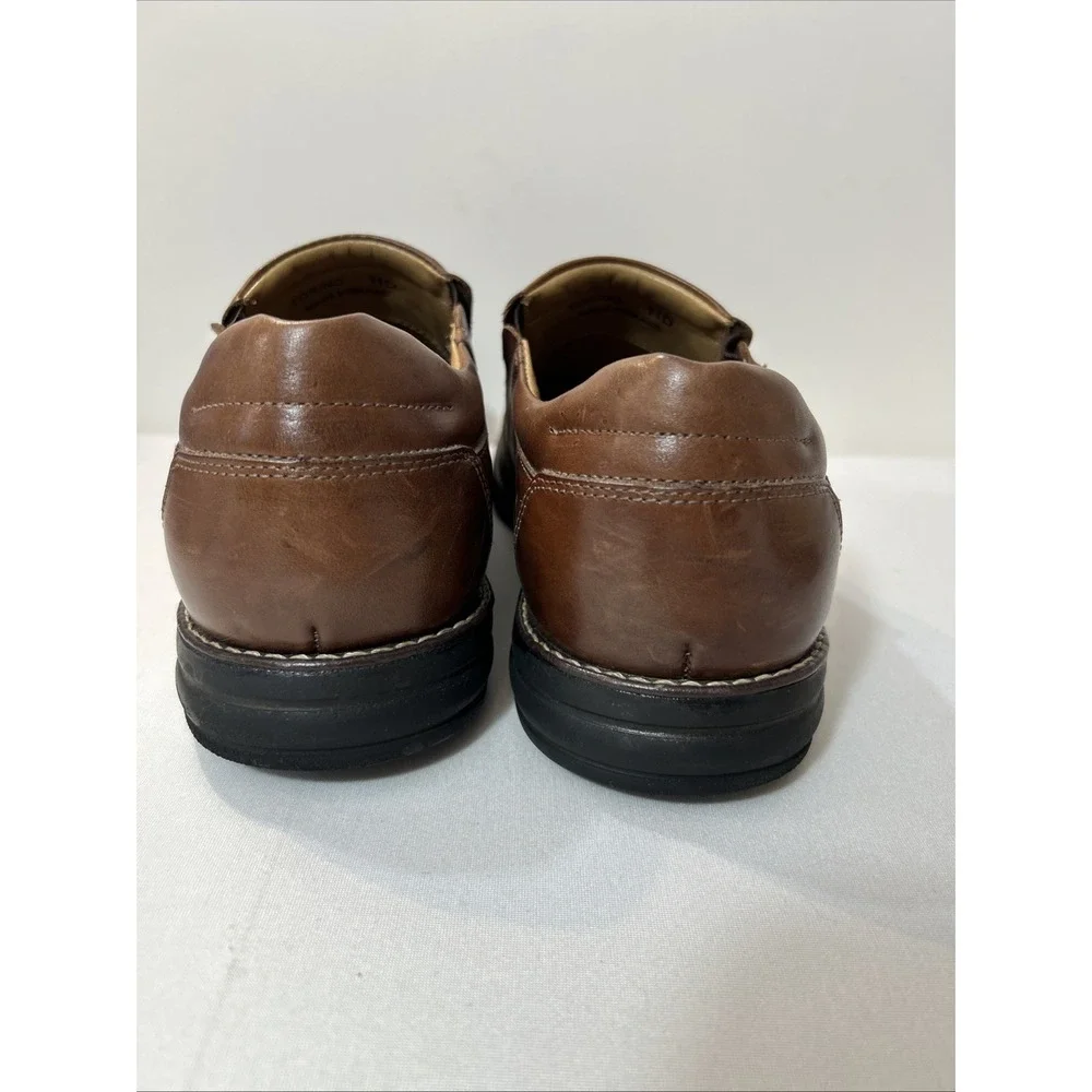 Belvedere Mens Brown Torino Slip On Loafers 11 D Leather Casual Dress Studio